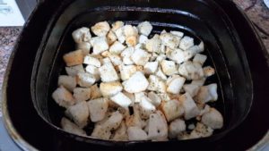 Croutons in airfryer