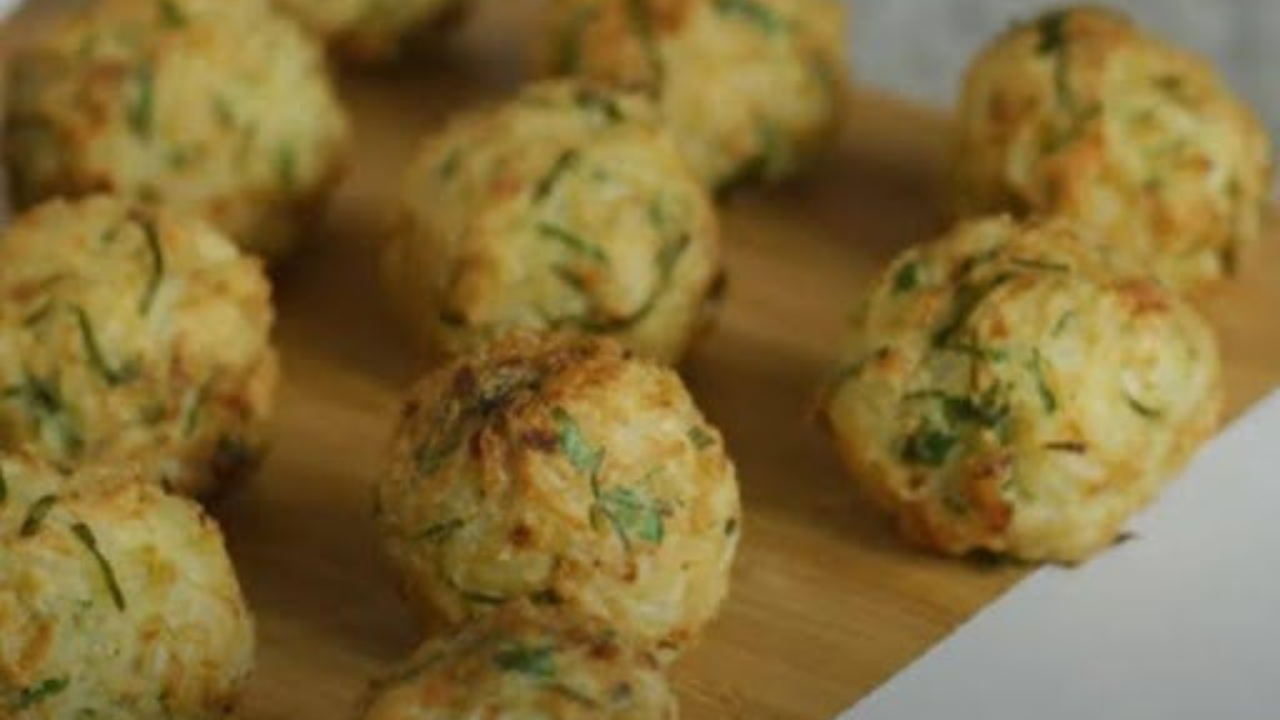 bolinho de arroz integral na airfryer