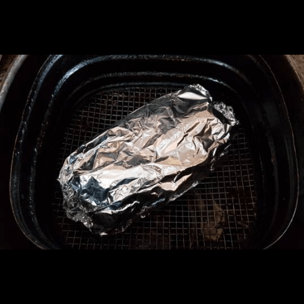 carne embrulhada no alumínio na airfryer