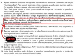 Como Desligar Air Fryer Arno Antes Do Tempo