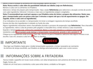 Como Desligar Air Fryer Lenoxx Antes Do Tempo