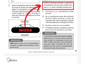 Como Desligar Air Fryer Midea Antes Do Tempo