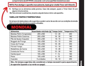 Como Desligar Air Fryer Mondial Antes Do Tempo