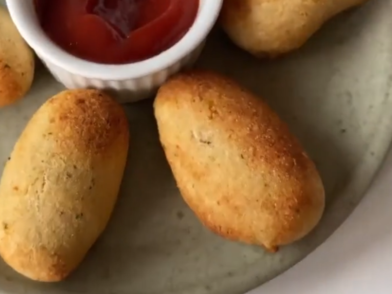 Croquete de Frango na Airfryer