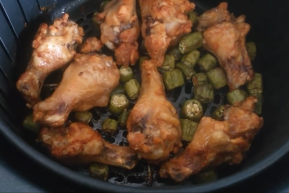 Frango com Quiabo na Airfryer