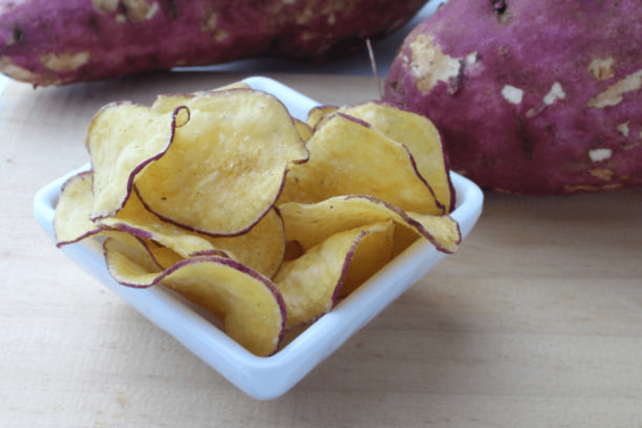 receita batata doce chips na airfryer