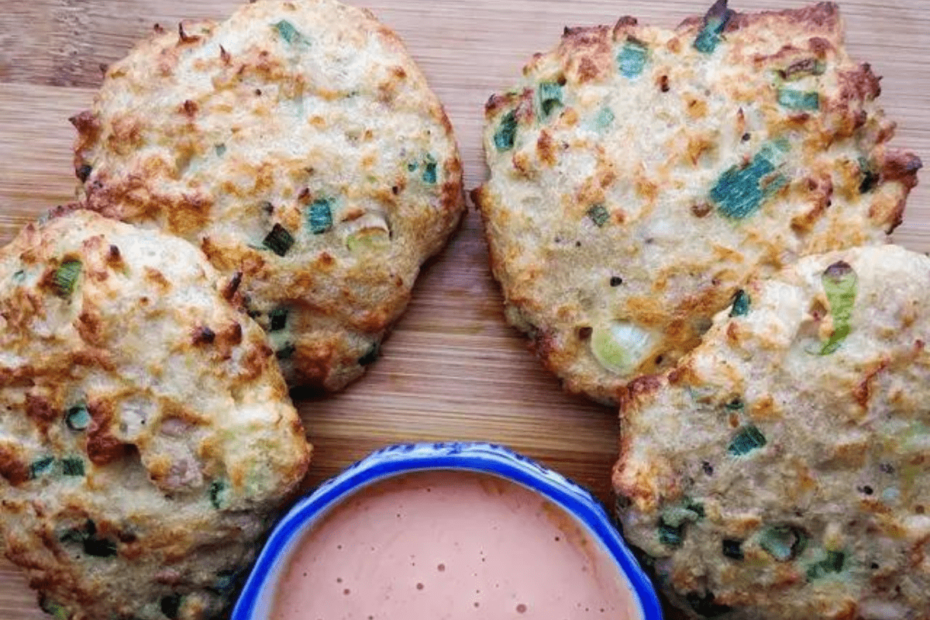 bolinho de atum fit na airfryer