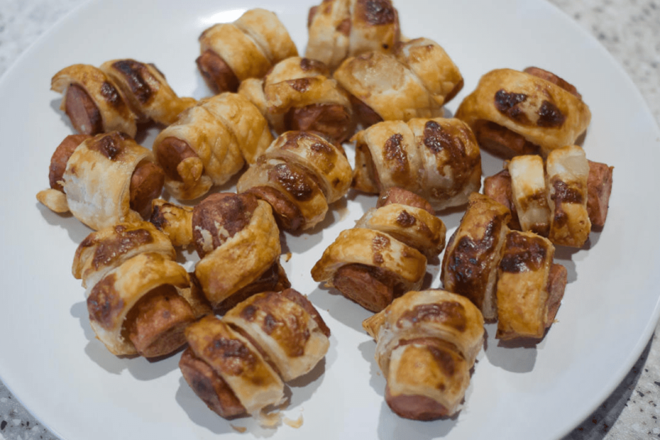 enroladinho de salsicha frito na airfryer