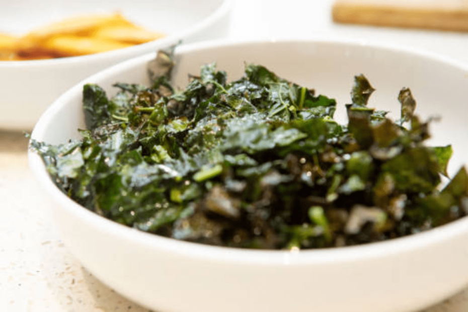 como fazer chips de espinafre