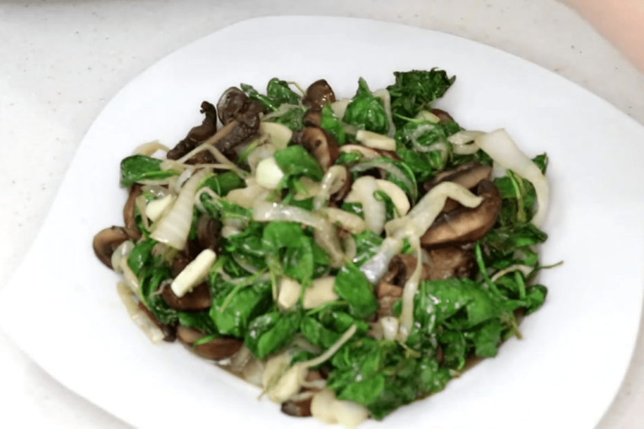 espinafre na air fryer