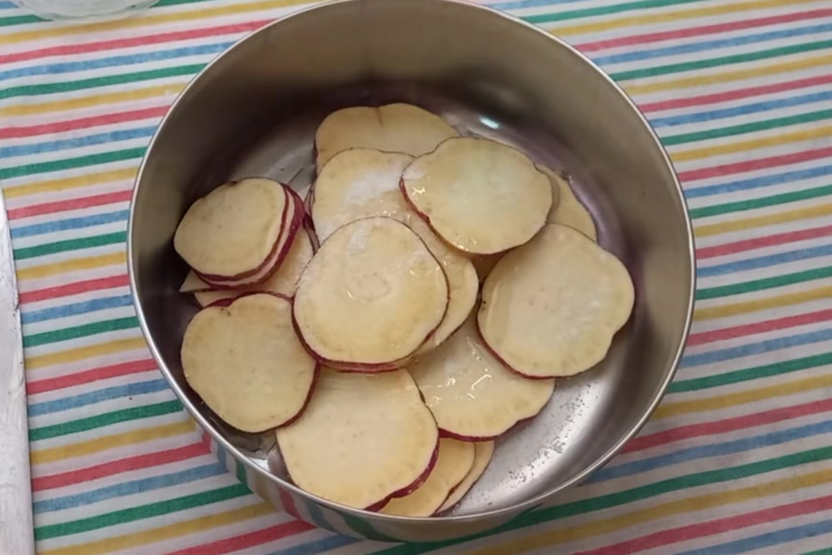 cozinhar batata doce na airfryer