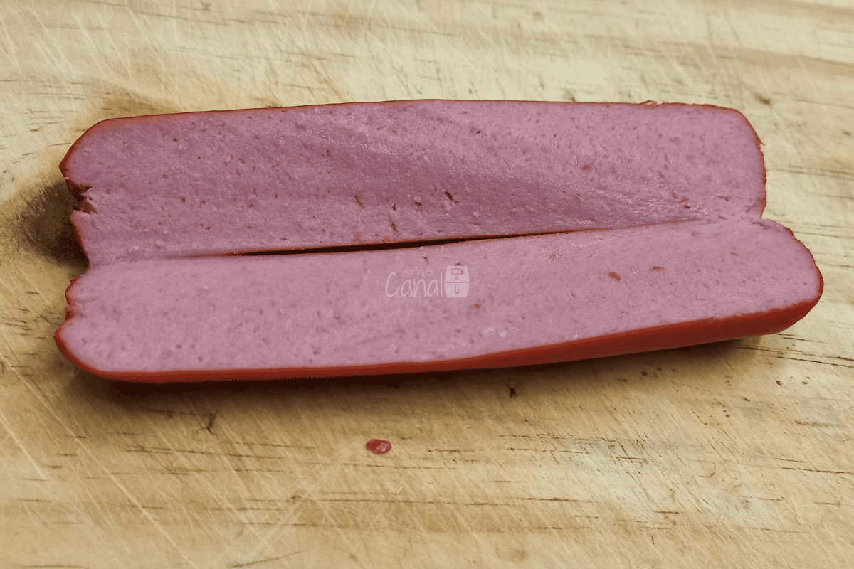 salsicha assada na airfryer