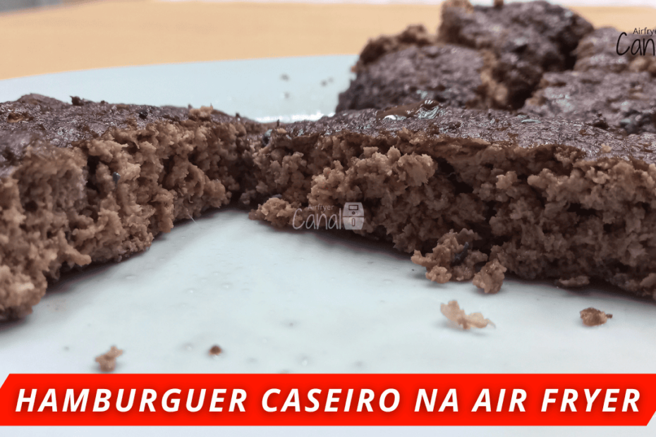 carne de hambúrguer na airfryer
