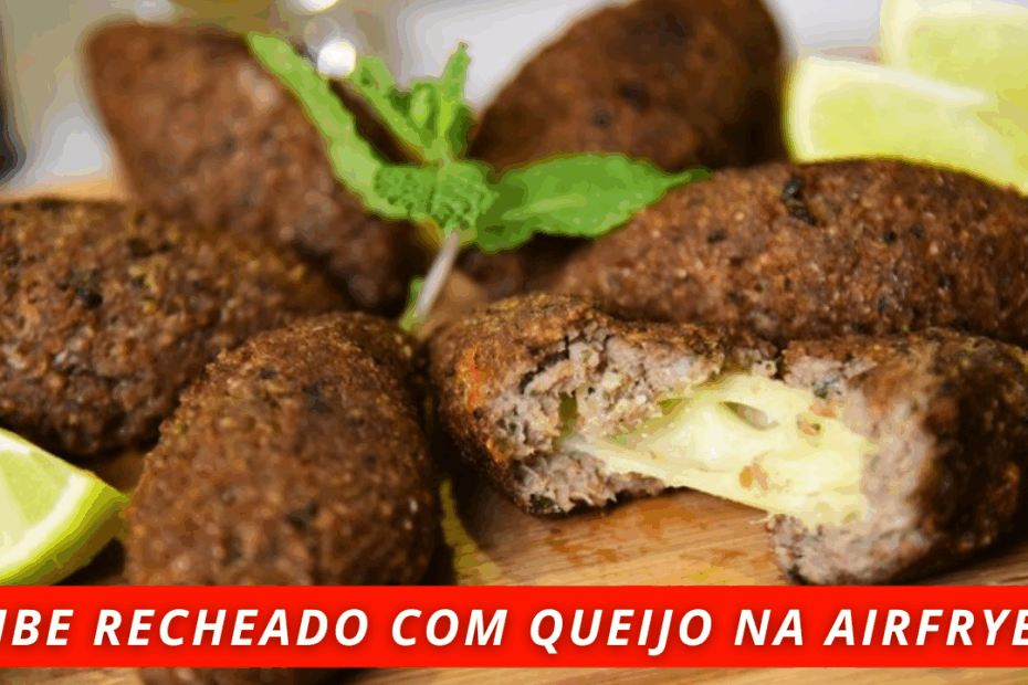 kibe recheado com queijo na airfryer