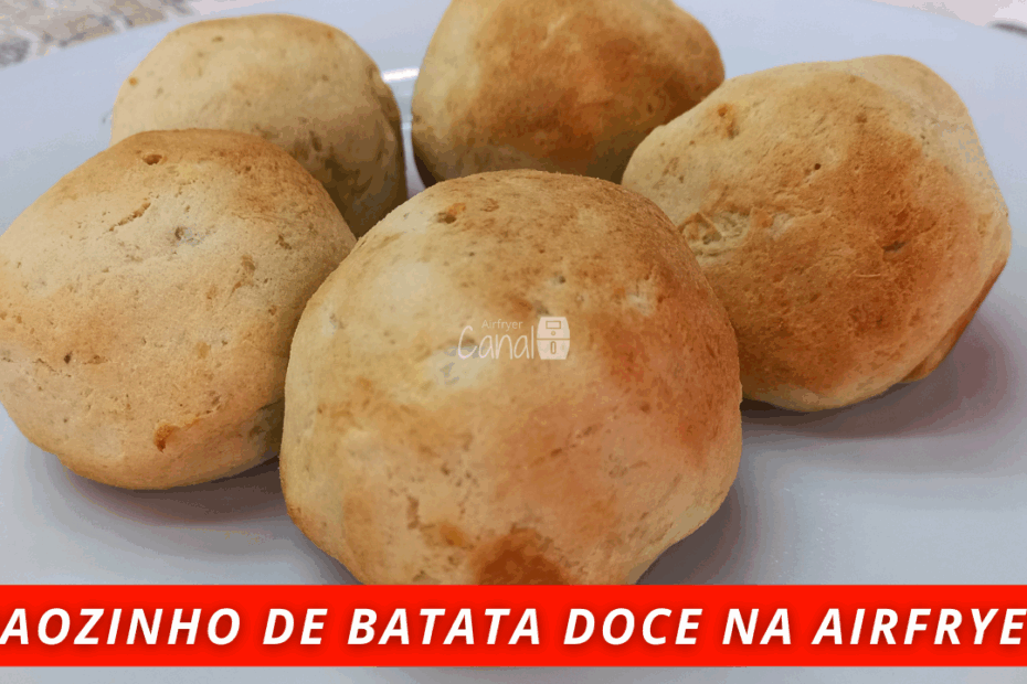 pão de batata doce fit na airfryer