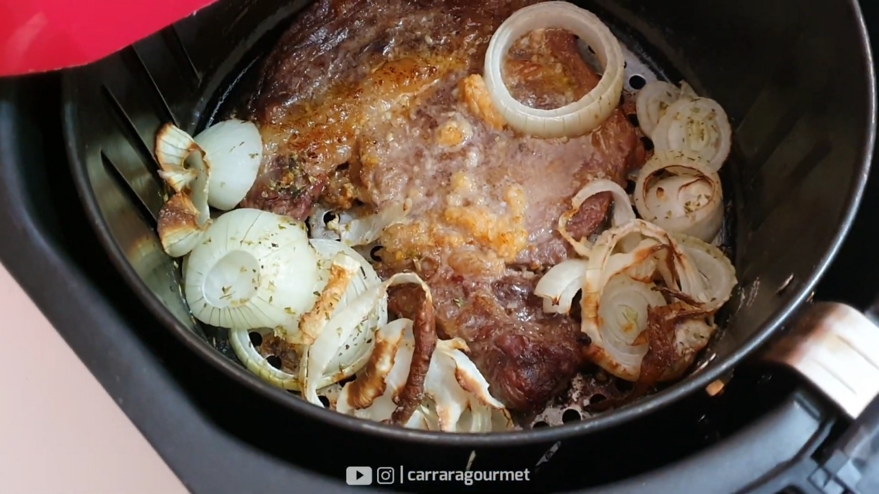 contra filé na airfryer tempo