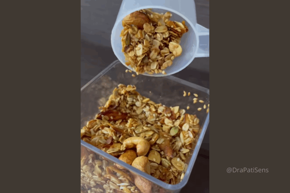 granola caseira na airfryer