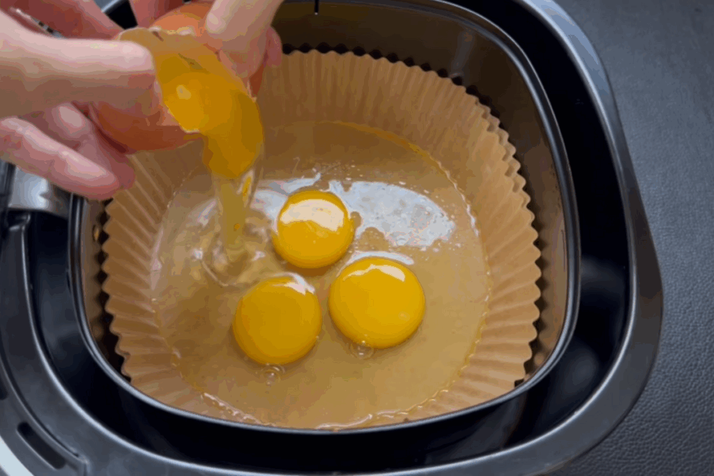 receita omelete airfryer