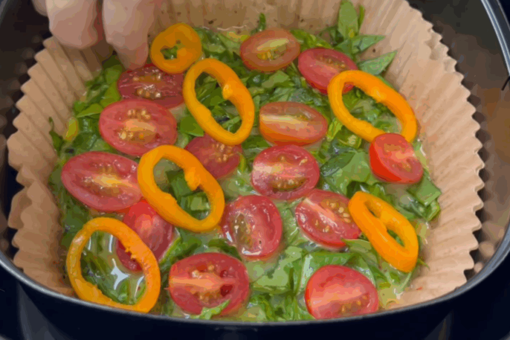 omelete na airfryer receita