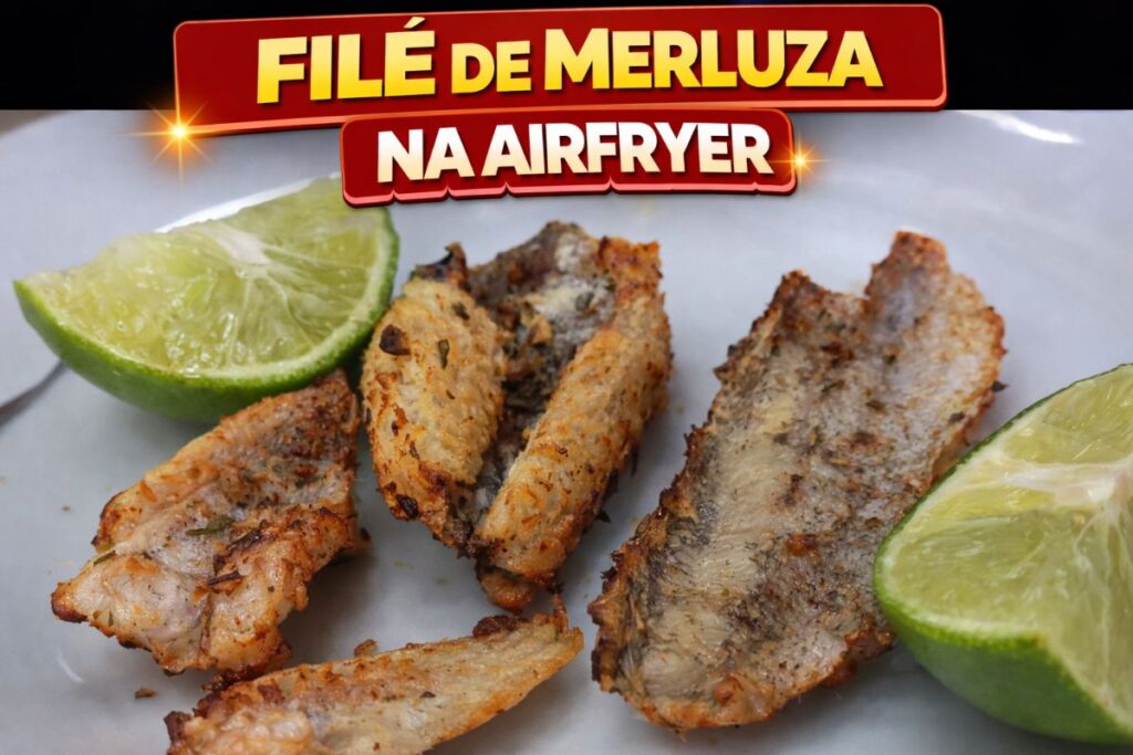Filé de merluza na airfryer dourado e suculento